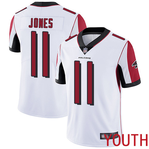 Atlanta Falcons Limited White Youth Julio Jones Road Jersey NFL Football #11 Vapor Untouchable->nfl t-shirts->Sports Accessory